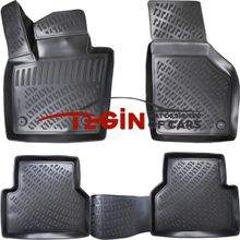 Tegin Audi Q3 2018 3D Siyah Havuzlu Paspas