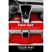 Tegin Mat Designer Of Cars Audi Q7 2005-2015 Kırmızı Araca Özel Paspas