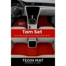 Tegin Mat Designer Of Cars Chevrolet Captiva 2006-2011 Kırmızı Sarı Araca Özel Paspas