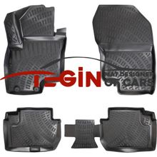 Tegin Mitsubishi Outlander 3D 2016 Siyah Havuzlu Paspas