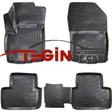 Tegin Mitsubishi Outlander Sport 3D 2017 Siyah Havuzlu Paspas