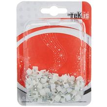 Tek-İş 100 Adet Beyaz Çivili Kablo Tutucu