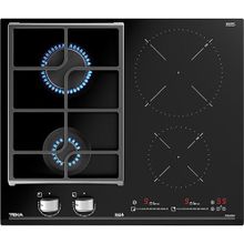 Teka 112570203 JZC 64322 ABC BK (E4) 60 Cm Siyah Camlı İndüksiyonlu + Gazlı Hibrit Ocak
