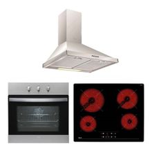 Teka HE 715 - TZ 6415 - DF 60 3'lü Inox Ankastre Set