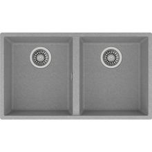 Teka Square 760 TG Çift Hazneli Tezgah Altı Gri Tegranite Eviye