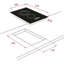 Teka Tbc 32010 Ttc Bk 2 Bölmeli Ankastre Elektrikli Seramik Ocak