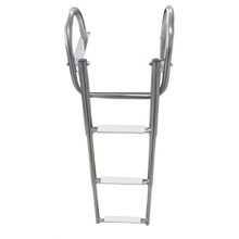 TEKNE MERDİVENİ KATLANABİLİR TELESKOPİK MERDİVEN 3 KROM TUTAMAKLI 92CM