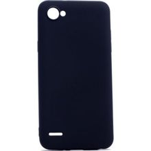Tekno Grup LG Q6 Mat Peremium Siyah Cam Ekran Koruyucu Silikon Kılıf