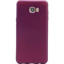 Tekno Grup Samsung Galaxy C7 Pro Mat Premium Bordo Silikon Kılıf