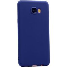 Tekno Grup Samsung Galaxy C7 Pro Mat Premium Lacivert Silikon Kılıf