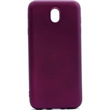 Tekno Grup Samsung Galaxy J7 Pro Mat Premium Bordo Silikon Kılıf