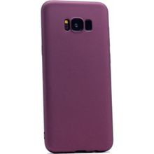 Tekno Grup Samsung Galaxy S8 Mat Premium Bordo Silikon Kılıf