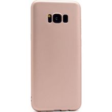 Tekno Grup Samsung Galaxy S8 Mat Premium Gold Silikon Kılıf