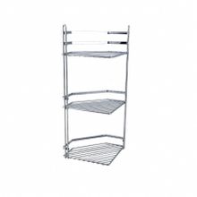 Tekno-Tel ES076 Üç Katlı Banyo Köşe Rafı