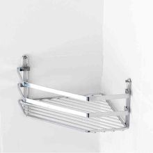 Tekno-Tel ES077 Tek Katlı Banyo Köşe Rafı