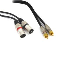 Teknogreen TKS-1103 2xXLR Erkek 2x3.5 mm Stereo Erkek 3 m Kablo