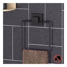 Teknotel EF234 Mat Siyah Easyfıx Yapışkanlı Kare Havluluk