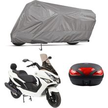 Teksin Daelim S3 Advance 250 Arka Çanta Uyumlu A+ Kalite Gri Motosiklet Brandası