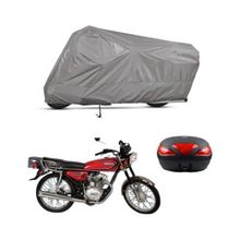 Teksin Falcon Runner 125 Arka Çanta Uyumlu A+ Kalite Gri Motosiklet Brandası
