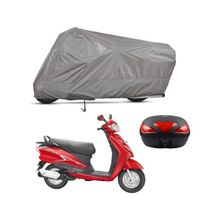 Teksin Hero Duet 110 Arka Çanta Uyumlu A+ Kalite Gri Motosiklet Brandası