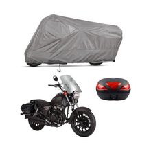 Teksin Kuba Superlight 200 Arka Çanta Uyumlu A+ Kalite Gri Motosiklet Brandası