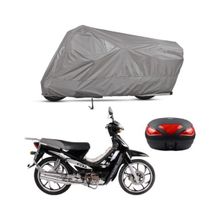 Teksin Kuba XY100-E A+ Kalite Gri Motosiklet Brandası