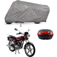 Teksin Mondial 125 MG Deluxe Arka Çanta Uyumlu A+ Kalite Gri Motosiklet Brandası