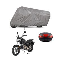 Teksin Mondial 150 MR Vulture A+ Kalite Gri Arka Çanta Uyumlu Motosiklet Brandası