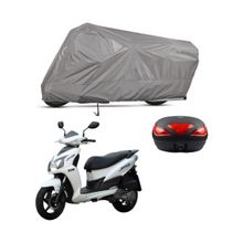 Teksin Sym Jet 4 125 Arka Çanta Uyumlu A+ Kalite Gri Motosiklet Brandası