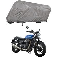 Teksin Triumph Street Twin A+ Kalite Gri Motosiklet Brandası