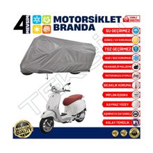Teksin Vespa LX 150 3V Ie A+ Kalite Gri Motosiklet Brandası