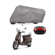 Teksin Vespa LXV 125 Arka Çanta Uyumlu Motosiklet Brandası