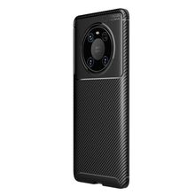 Teleplus Huawei Mate 40 Pro Karbon Dokulu Negro Lacivert Silikon Cep Telefonu Kılıf