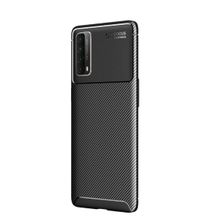 Teleplus Huawei P Smart 2021 Negro Karbon Kahverengi Silikon Cep Telefonu Kılıf
