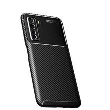 Teleplus Huawei P40 Lite 5g Negro Karbon Desenli Lacivert Silikon Cep Telefonu Kılıf
