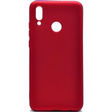 Teleplus Huawei Y6 2019 Lüks Nano Ekran Koruyucu Kırmızı Silikon Kılıf
