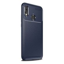 Teleplus Huawei Y6s 2019 Negro Karbon ve Silikonlu Lacivert Nano Ekran Koruyucu Cep Telefonu Kılıfı