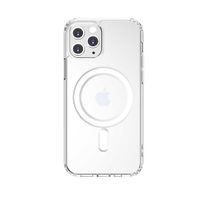 Teleplus iPhone 11 Pro Max Coss Wireless Destekli Hibrit Silikon + Mıknatıslı Kartlıklı Kılıf