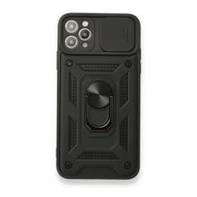 Teleplus iPhone 11 Pro Max Kılıf Kamera Korumalı Yüzüklü Tank Pars Silikon Kırmızı Kılıf