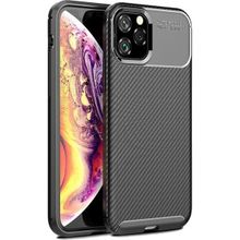 Teleplus Iphone 11 Pro Max Negro Karbon Nano Ekran Koruyucu Siyah Silikon Kılıf