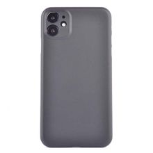 Teleplus iPhone 12 PP Hayalet Mat Silikon Siyah Kılıf