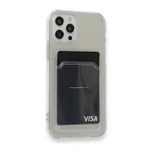 Teleplus iPhone 12 Pro Kamera Korumalı Kartlıklı Silikon Şeffaf Kılıf