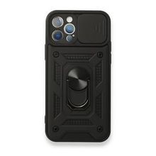 Teleplus iPhone 12 Pro Kamera Korumalı Yüzüklü Tank Pars Silikon Kırmızı Kılıf