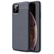 Teleplus Iphone 12 Pro Max Deri Dokulu Siyah Nano Ekran Koruyucu Silikon Kılıf