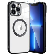 Teleplus iPhone 12 Pro Max Kamera Korumalı Omega Lazer Silikon Nano Ekran Koruyucu Mavi Kılıf