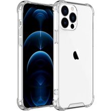 Teleplus iPhone 13 Pro Darbe Korumalı Kapak Silikon Şeffaf Kılıf