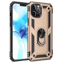 Teleplus iPhone 13 Pro Kılıf Vega Yüzüklü Tank Silikon Lacivert Nano Ekran Koruyucu