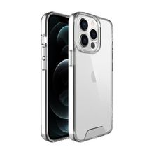 Teleplus iPhone 13 Pro Max Kristal Gard Sert Kapak Silikon Şeffaf Cep Telefonu Kılıfı