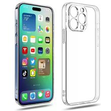 Teleplus iPhone 14 Pro Max Kamera Korumalı Tpu Silikon Şeffaf Kılıf + Nano Ekran Koruyucu