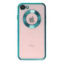 Teleplus iPhone 8 Kamera Korumalı Omega Slote Lazer Silikon Lacivert Kılıf